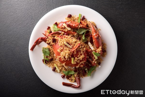 ▲名人坊冬季新菜─避风塘大沙公。（图／汉来美食提供）　
