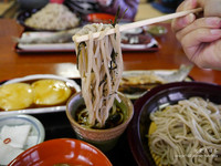 和风老屋内用餐！入境随俗大寒天吃冷冷手打荞麦面