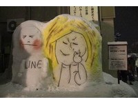 好冷！日本横手市路边　通讯软件主角詹姆士冻成雪人