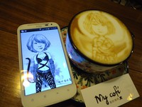 用拉花与咖啡客交朋友　这就是我的咖啡馆“My cofi”