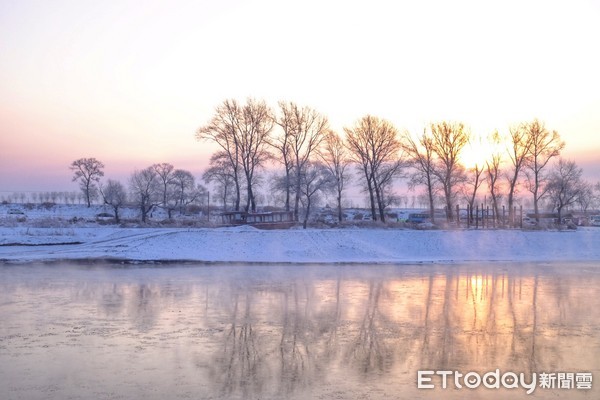 ▲吉林雾淞岛雾淞。(图/记者于佳云摄)