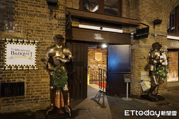 ▲英国伦敦中世纪宴会主题餐厅The Medieval Banquet。（图／记者赖文萱摄）