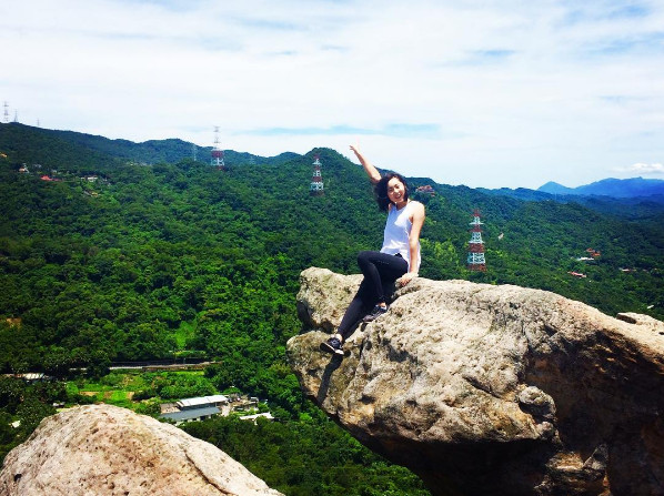 ▲内湖剪刀石(金面山)。（图／IG@sallywu0105提供）