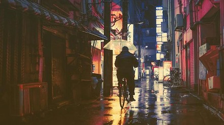 科幻电影感的神秘都市！东京霓虹灯夜景系列