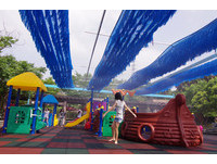 炎炎夏日　亲水公园玩水清凉消暑正夯