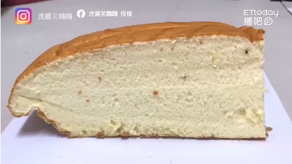 ▲品铭无油现烤蛋糕。（图／虎丽笑嗨嗨)