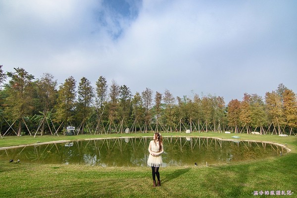 ▲新竹关西大乐之野景观餐厅赏落羽松。（图／满分的旅游札记提供）
