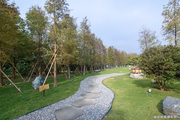 ▲新竹关西大乐之野景观餐厅赏落羽松。（图／满分的旅游札记提供）