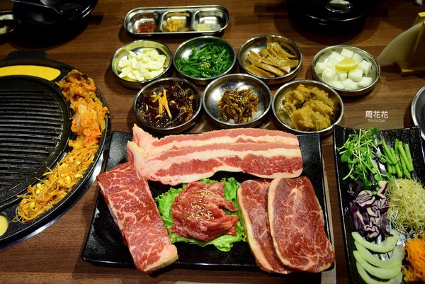 ▲台北新开幕Woosan韩式烤肉店。（图／周花花，甲饱没提供）