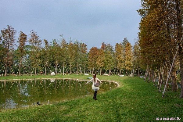 ▲新竹关西大乐之野景观餐厅赏落羽松。（图／满分的旅游札记提供）