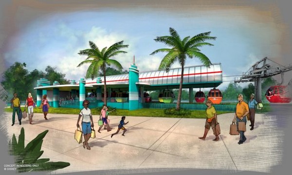 ▲佛州迪士尼推出缆车系统。（图／disneyparks）