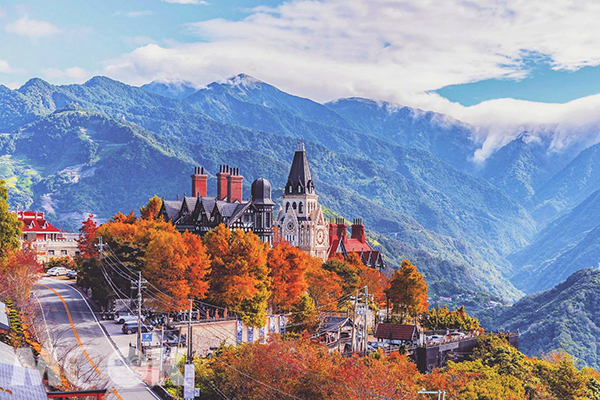 落羽松转红比仙境更美旅游胜地变身明信片场景