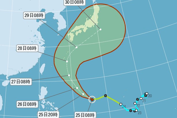 22号台风苏拉成形靠近台湾远近成影响关键