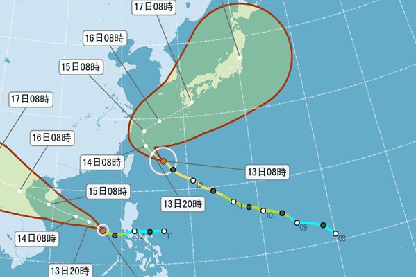 中台泰利北转变胖不发陆警19号台风杜苏芮扑广东