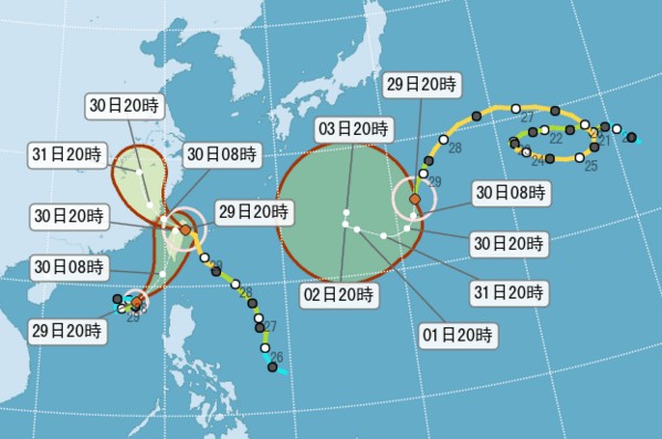 海棠台风生成尼莎影响全台停班停课情报
