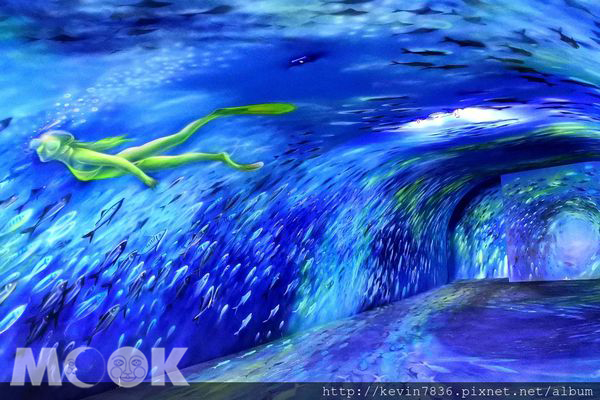 全台唯一360度3D环绕彩绘文创馆如海底王国