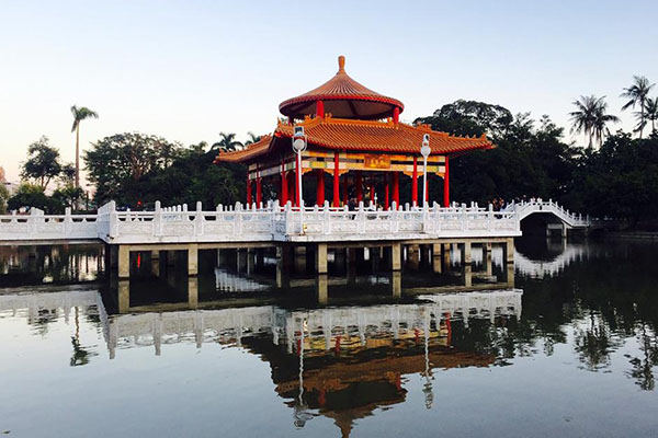 台南公园庆百年日式流水瀑布重现风华