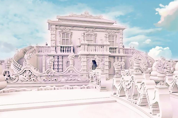 VR实境穿越时空3D光雕重现东方凡尔赛