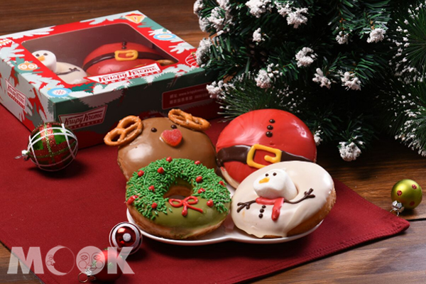圣诞限定造型搭甜甜圈优惠KrispyKreme冬季暖心