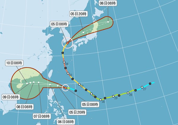19号台风形成海上警报发布