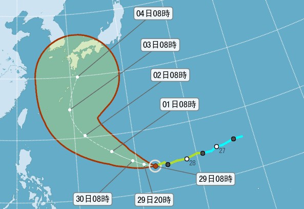 18号芙蓉往北走影响日本19号台风恐成形