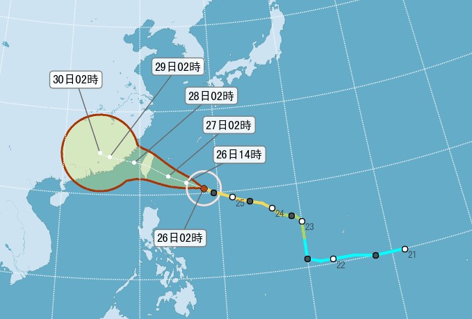 梅姬台风来袭全台上班上课一览