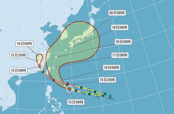 莫兰蒂强风大雨马勒卡转中台恐发海警