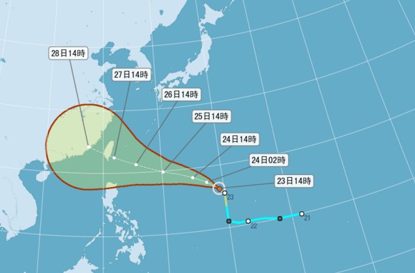 梅姬台风生成恐直扑台湾而来
