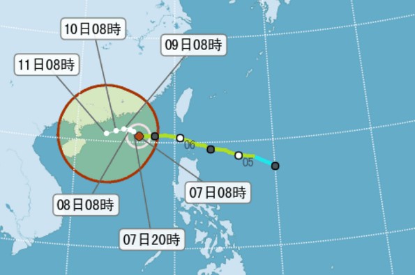 轻台艾利影响周末严防豪雨