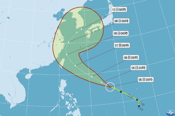 尼伯特升级中度台风留意防台