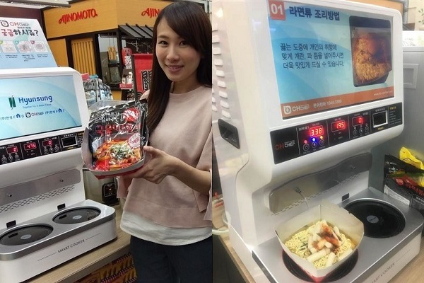 想吃泡面直接店内泡超商引进韩国人气煮面机