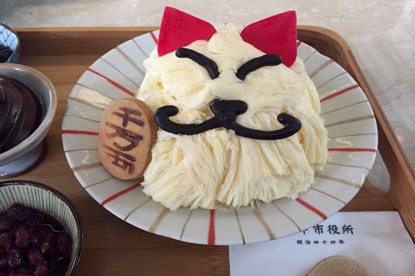古迹摇身一变咖啡馆招财猫冰品吸睛