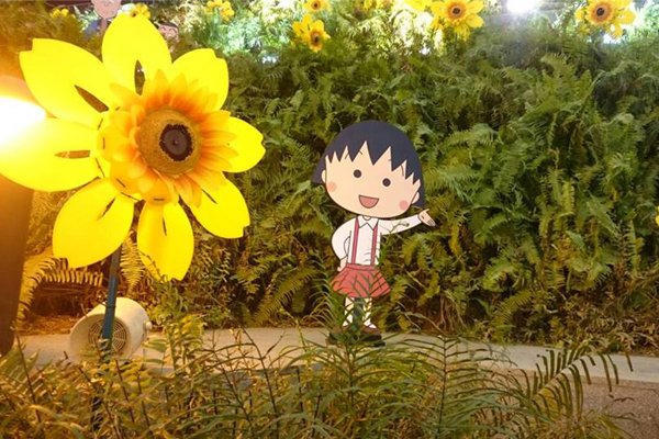 好萌！高捷遇见花海中的小丸子