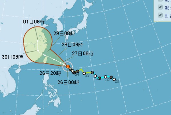 中台杜鹃来搅局中秋连假受影响