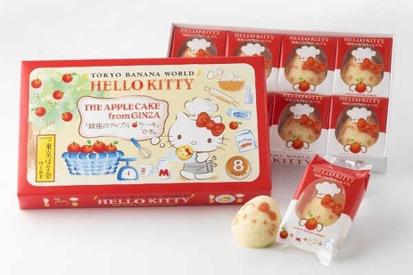 东京芭娜娜联名HelloKitty超萌苹果蛋糕限时必抢伴手礼