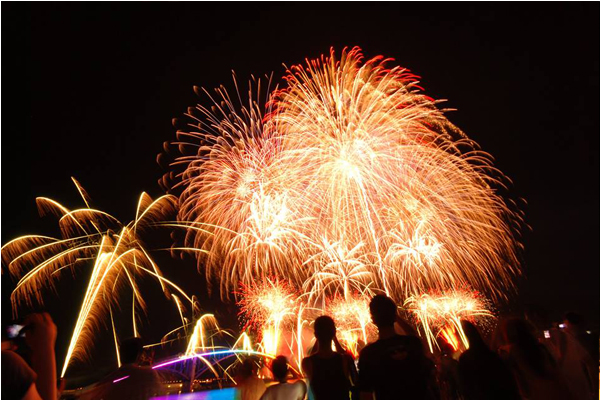 璀璨夏日夜空澎湖光雕花火七夕登场