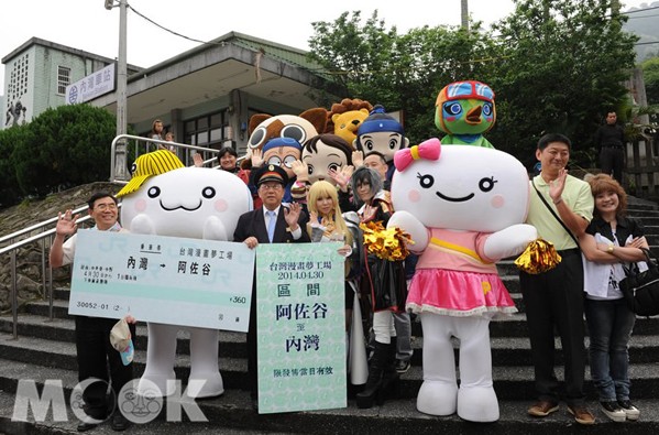 Keroro军曹等动漫人偶大巡游内湾车站登场