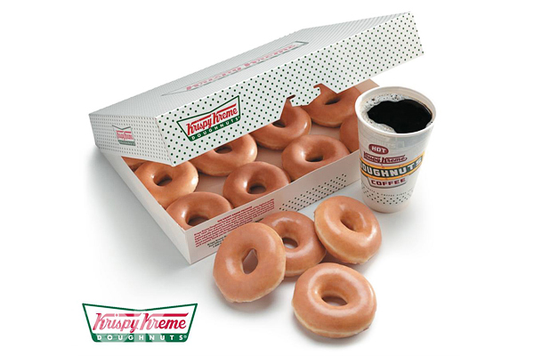 【周一吃美食】krispyKreme12/12开幕1万打甜甜圈大方送