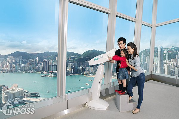 香港新景点天际100景观台亲子同游儿童免费