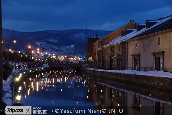 2010小樽雪灯之路，2月5日变身水上银河