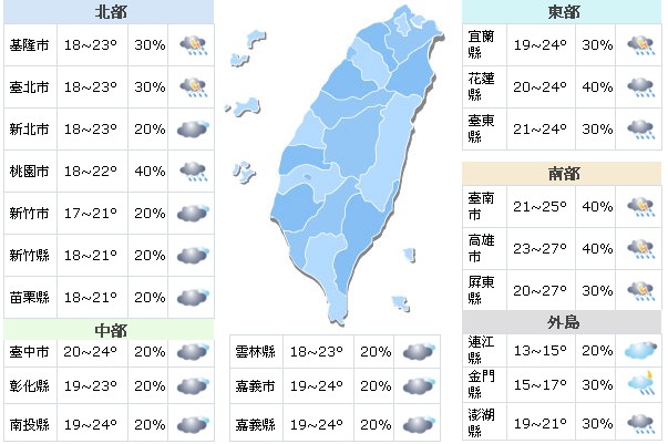 周四午后变天周末部分地区有雨注意温差