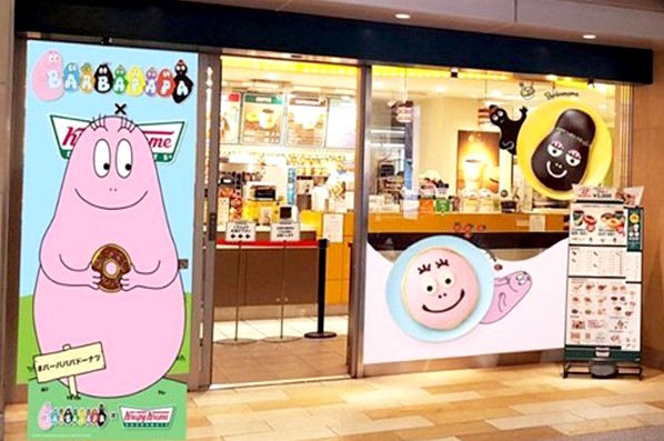 日本KK圈期间限定主题店泡泡先生造型甜甜圈超萌