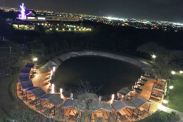 星光隧道造景浪漫必拍无敌夜景咖啡馆新景点