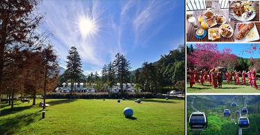 来九族文化村冬赏樱夏玩水，住全新开幕日月潭悠森境渡假村！