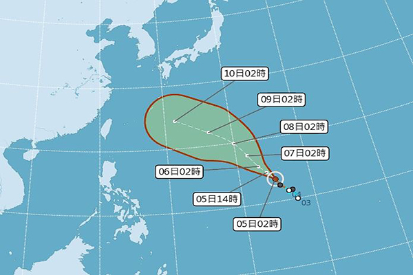 玛莉亚台风强度增强南台湾持续豪大雨