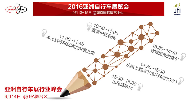 峰会抢鲜知|亚洲自行车展行业峰会 满足你的企图心