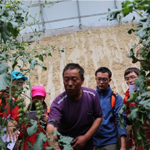 参观吉让农牧业示范基地