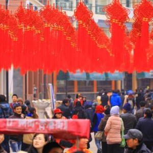 2015春节“横国大庙会”玩“有钱” 18.18米纯黄金大道 20万个纯银毫子 ...
