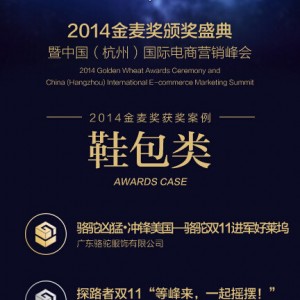 2014金麦奖揭晓 骆驼斩获鞋包类金奖