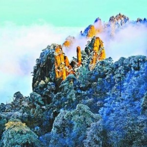 资深摄影人32年16次上黄山 拍冰天雪地获大奖